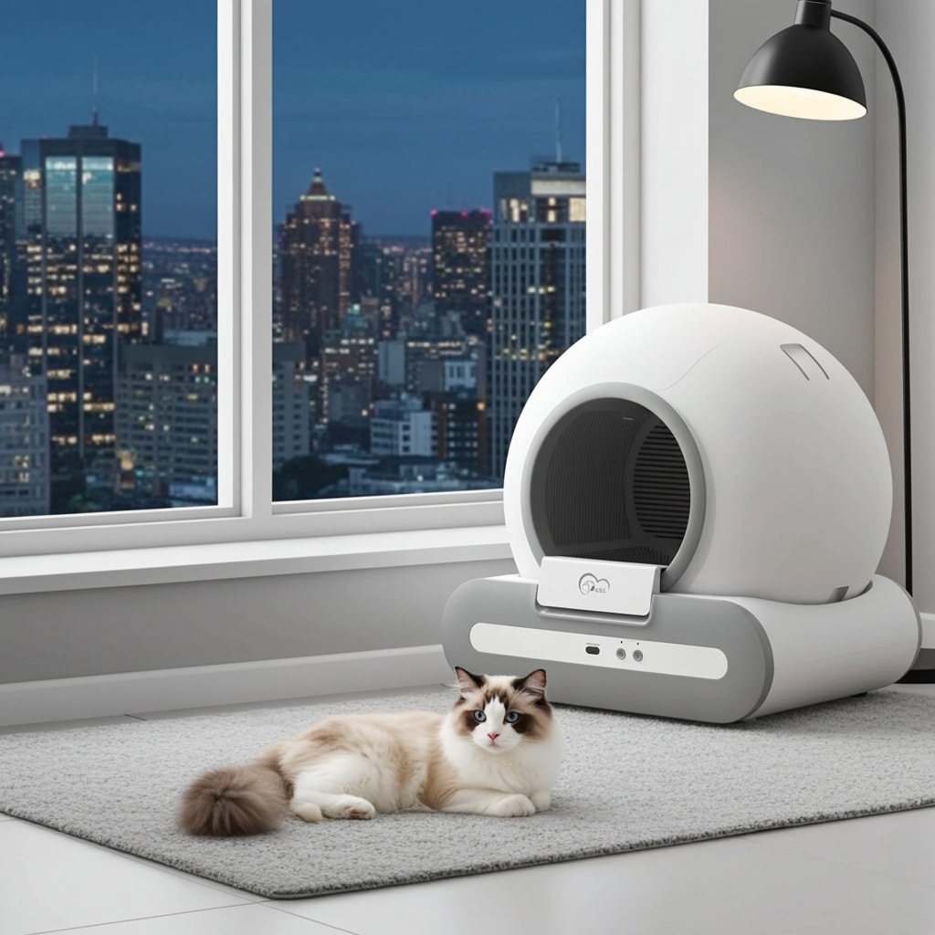 Smart Self-Cleaning Cat Litter Box 65L – Automatic & App Controlled