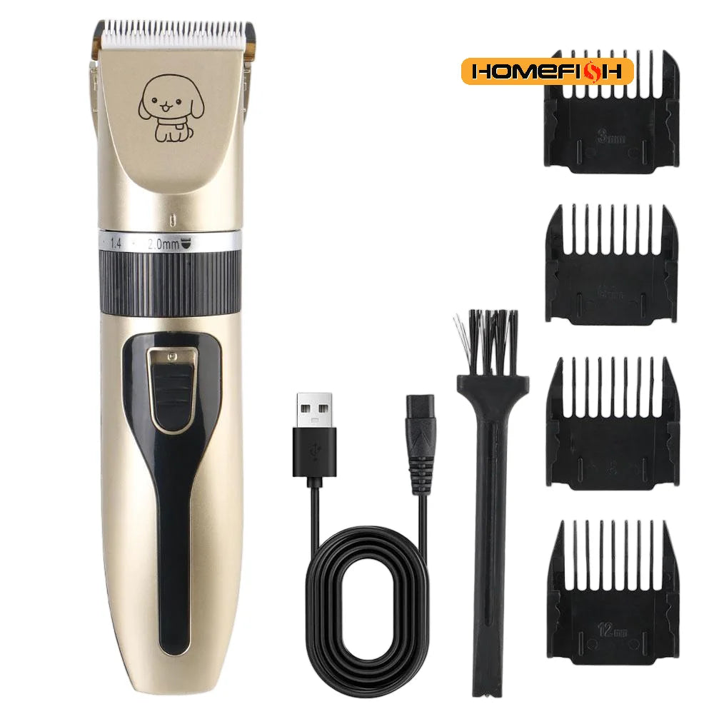 Quiet Pet Grooming Clipper Kit – TrimEase™ Low Noise
