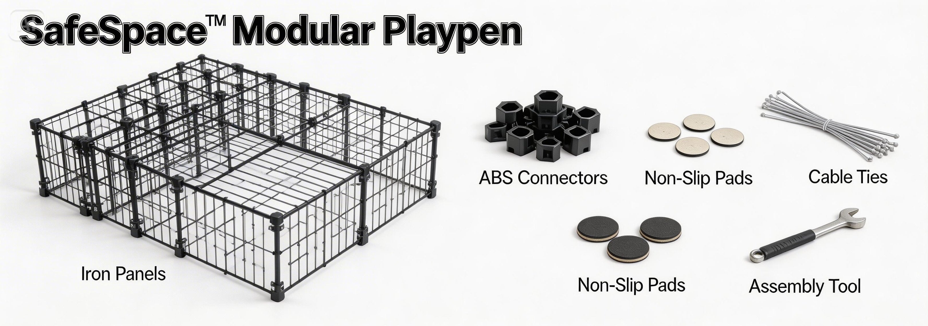SafeSpace™ Modular Pet Playpen