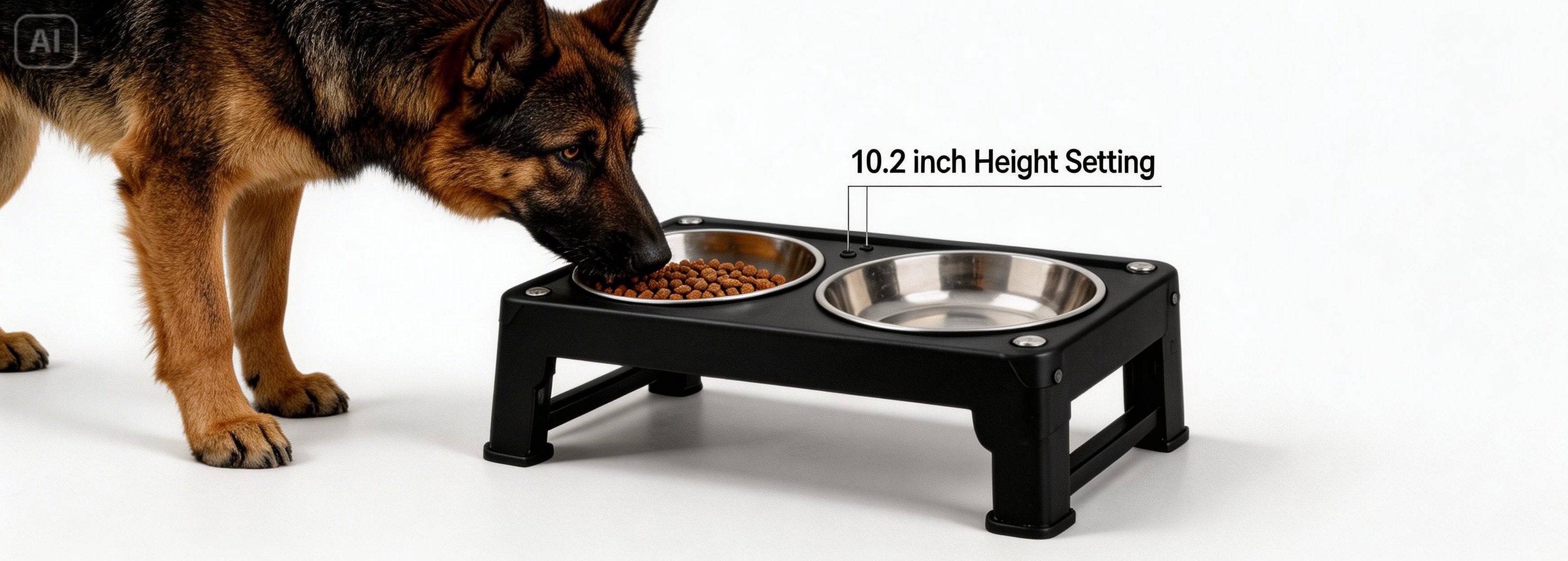 ElevateFeed™ Adjustable Dog Bowl Station