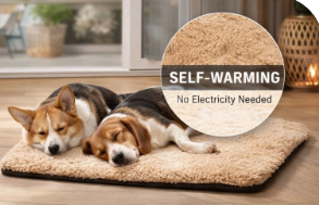 Self-Heating Pet Mat for Cats &amp; Dogs – WarmNest™ Comfort Bed