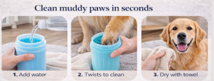 CleanPaws Portable Paw Cleaner Cup
