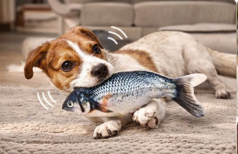 FlopFish Interactive Moving Toy for Cats &amp; Dogs