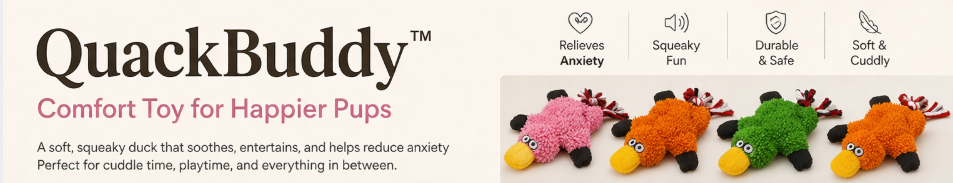 Dog Comfort Toy – QuackBuddy™ for Calm Pups