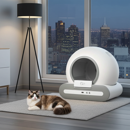 Smart Self-Cleaning Cat Litter Box 65L – Automatic &amp; App Controlled