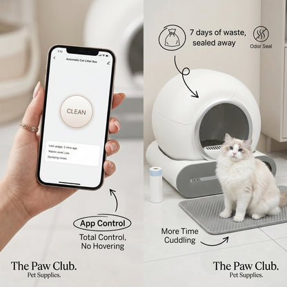 Smart Self-Cleaning Cat Litter Box 65L – Automatic &amp; App Controlled