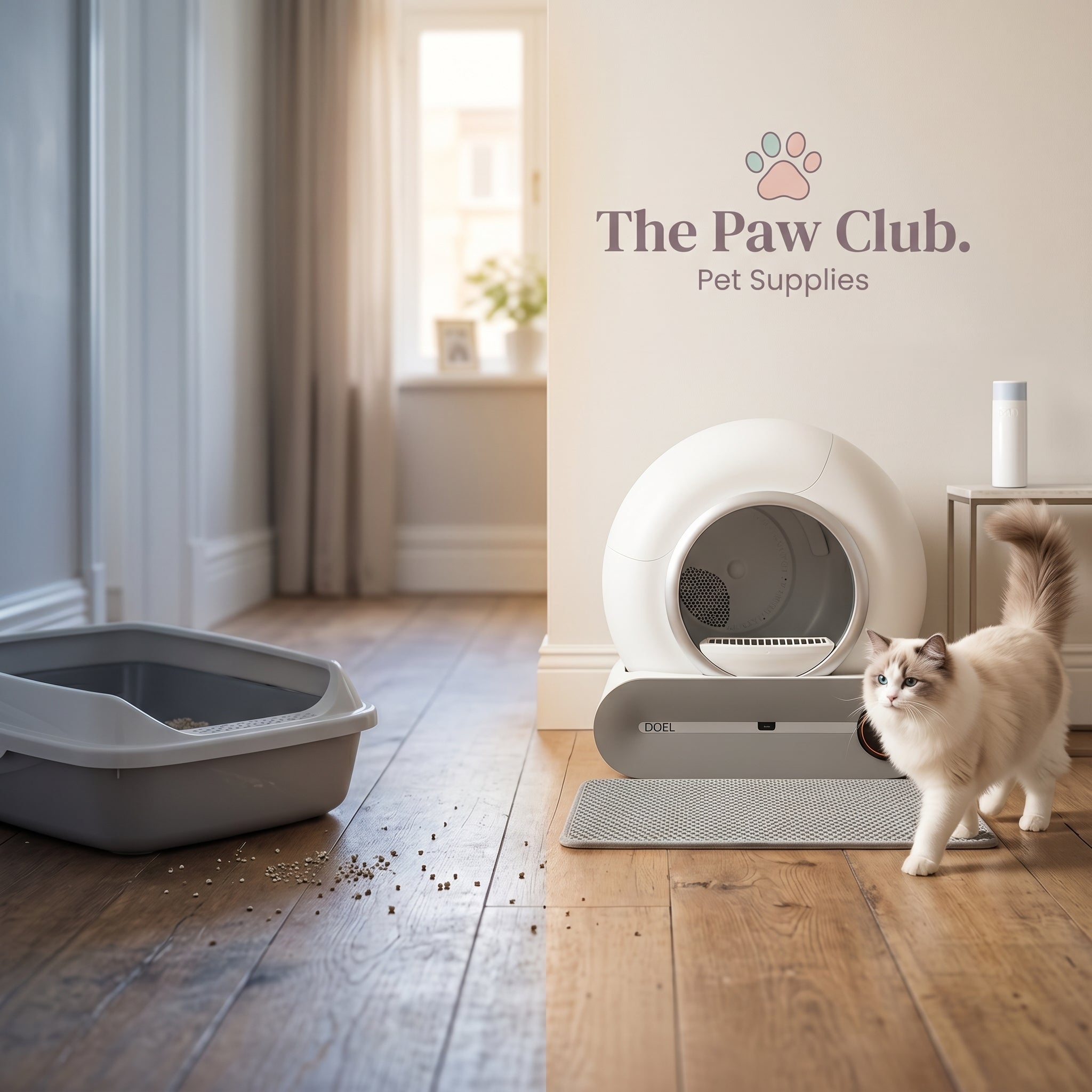 Smart Self-Cleaning Cat Litter Box 65L – Automatic &amp; App Controlled
