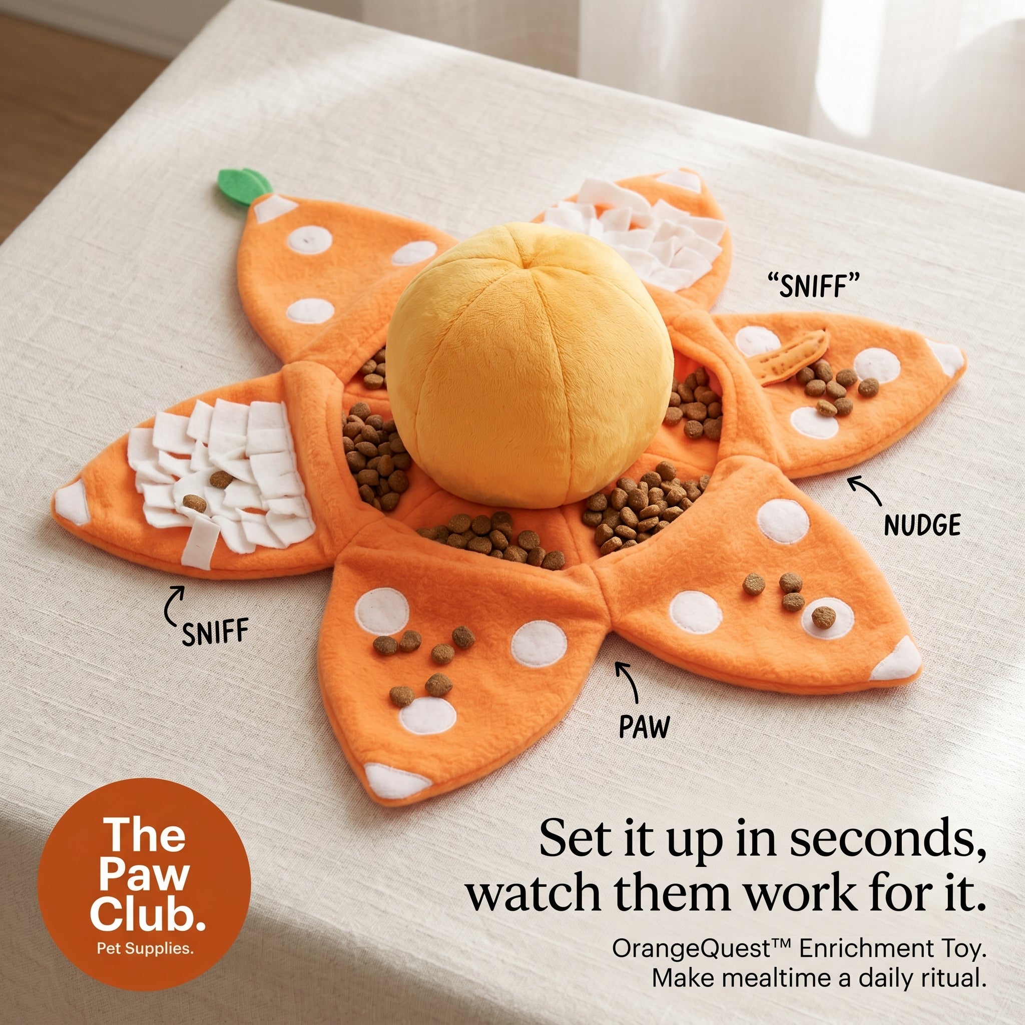 OrangeQuest Hide-and-Seek Enrichment Toy for Dogs