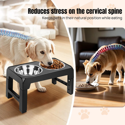 ElevateFeed™ Adjustable Dog Bowl Station