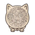 WhiskerCalm Puzzle Board featuring various cute animal illustrations in a round shape with cat ears.