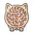 WhiskerCalm Puzzle Board – Interactive cat enrichment toy featuring a playful design with multiple cats illustrated.