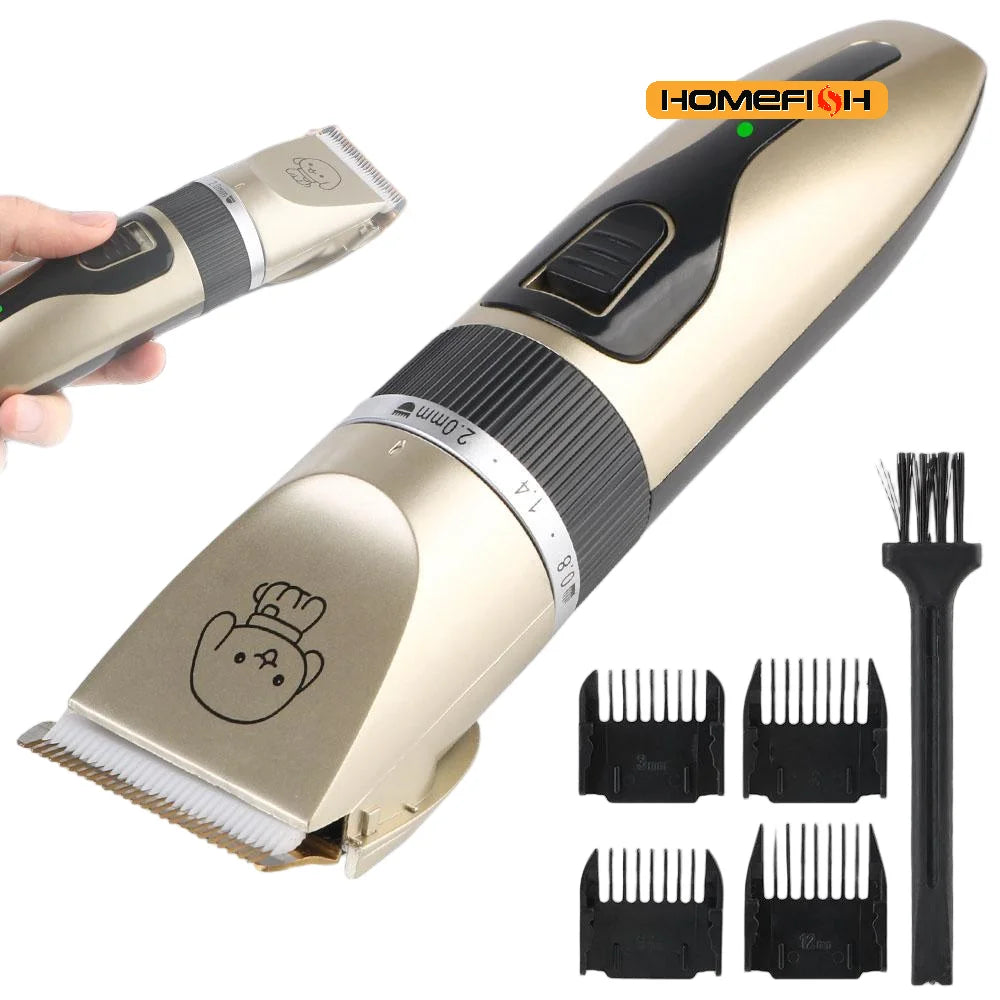 Quiet Pet Grooming Clipper Kit – TrimEase™ Low Noise