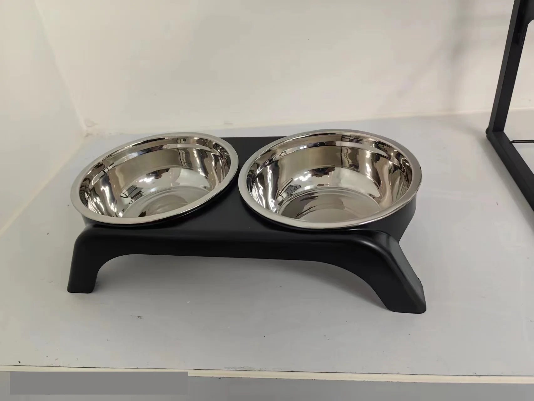 Elevated Cat Bowls, Dog Bowl,Stainless Steel Raised Cat Food Water Bowl Set with ABS  Anti Slip Stand for Indoor Cats