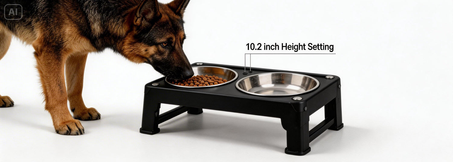 ElevateFeed™ Adjustable Dog Bowl Station