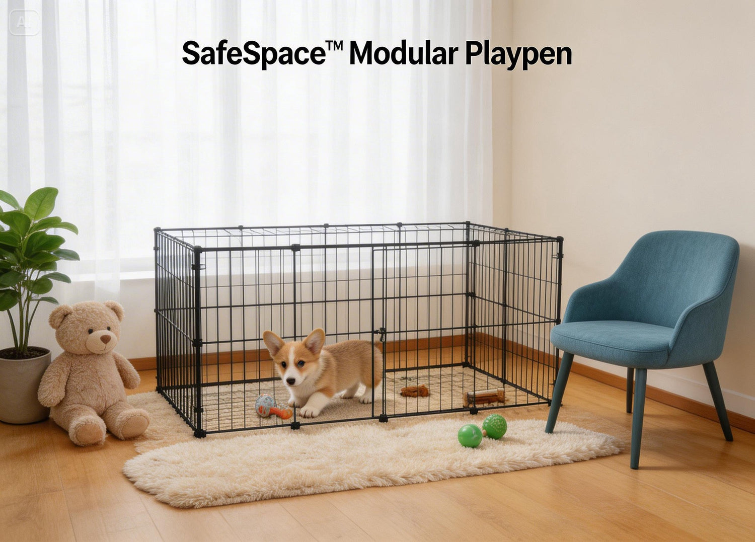 SafeSpace™ Modular Pet Playpen