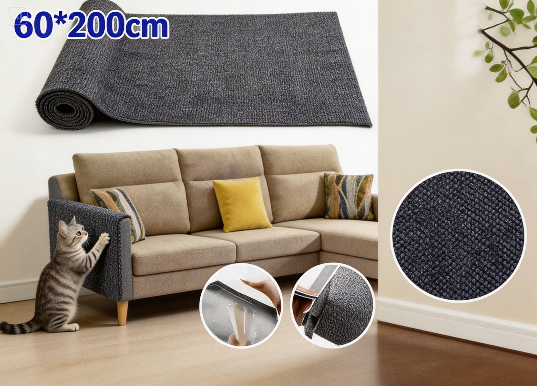 ScratchShield™ Cat Sofa Protector Mat